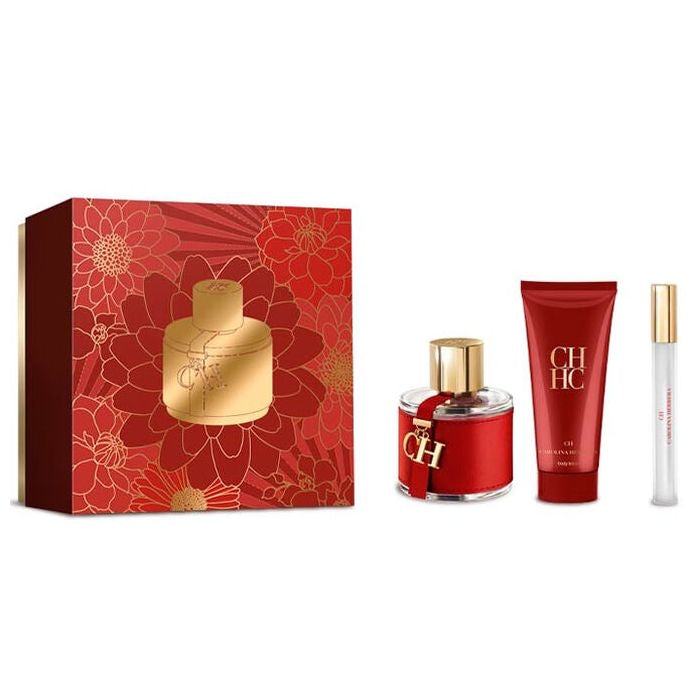 Carolina Herrera CH Eau De Toilette 100ml Spray 3 Pcs Set