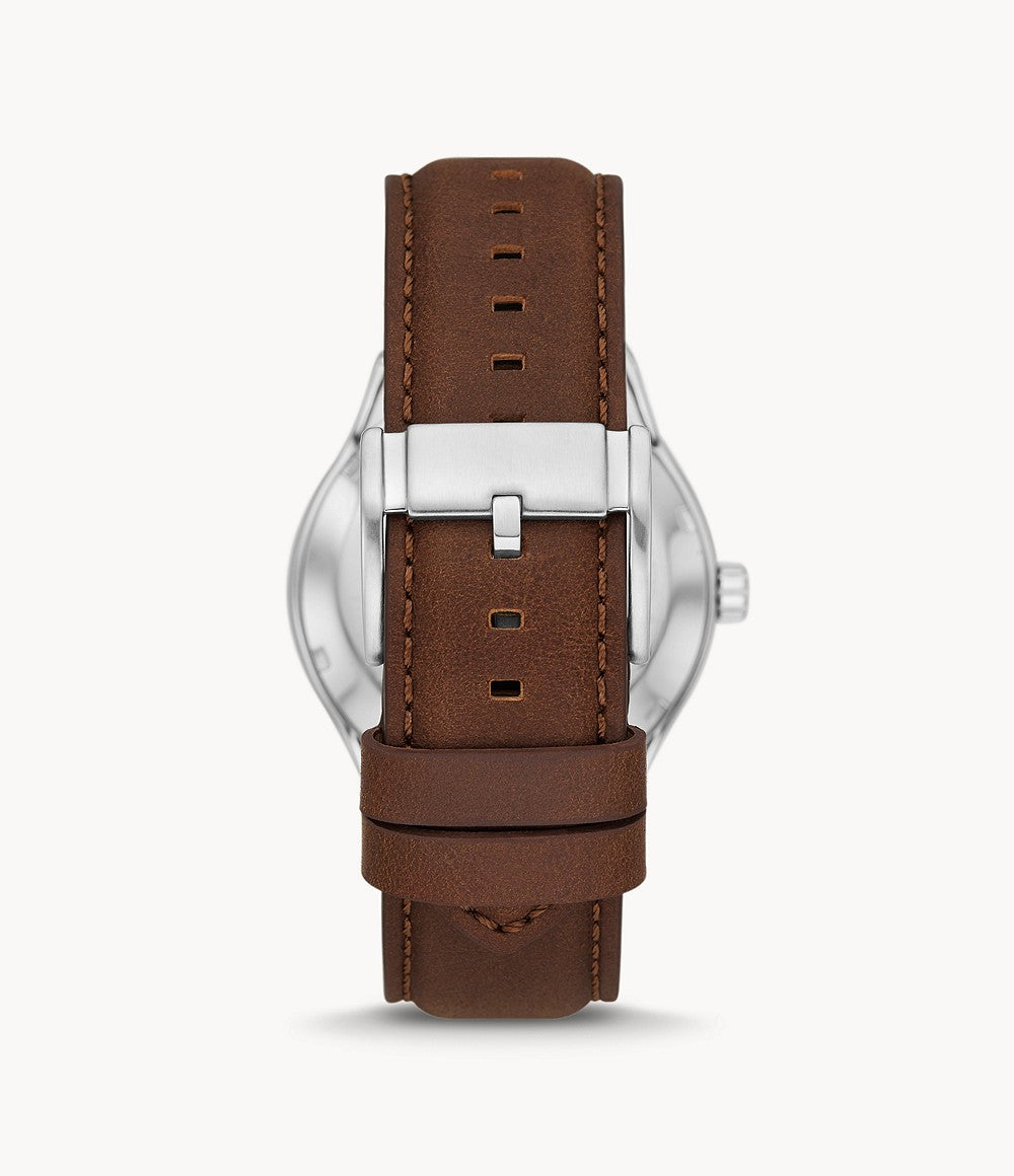Automatic Brown Leather Watch