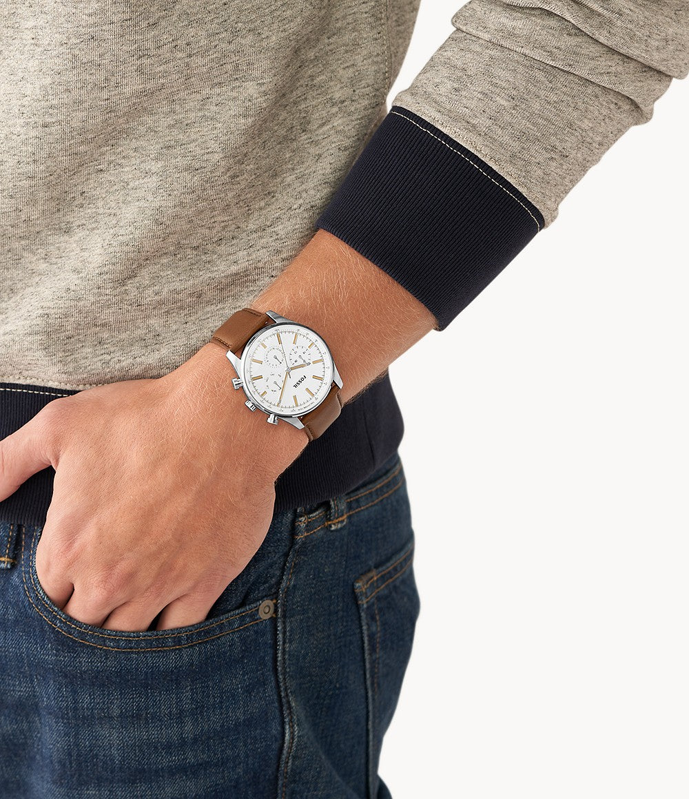 Medium Brown Leather Watch