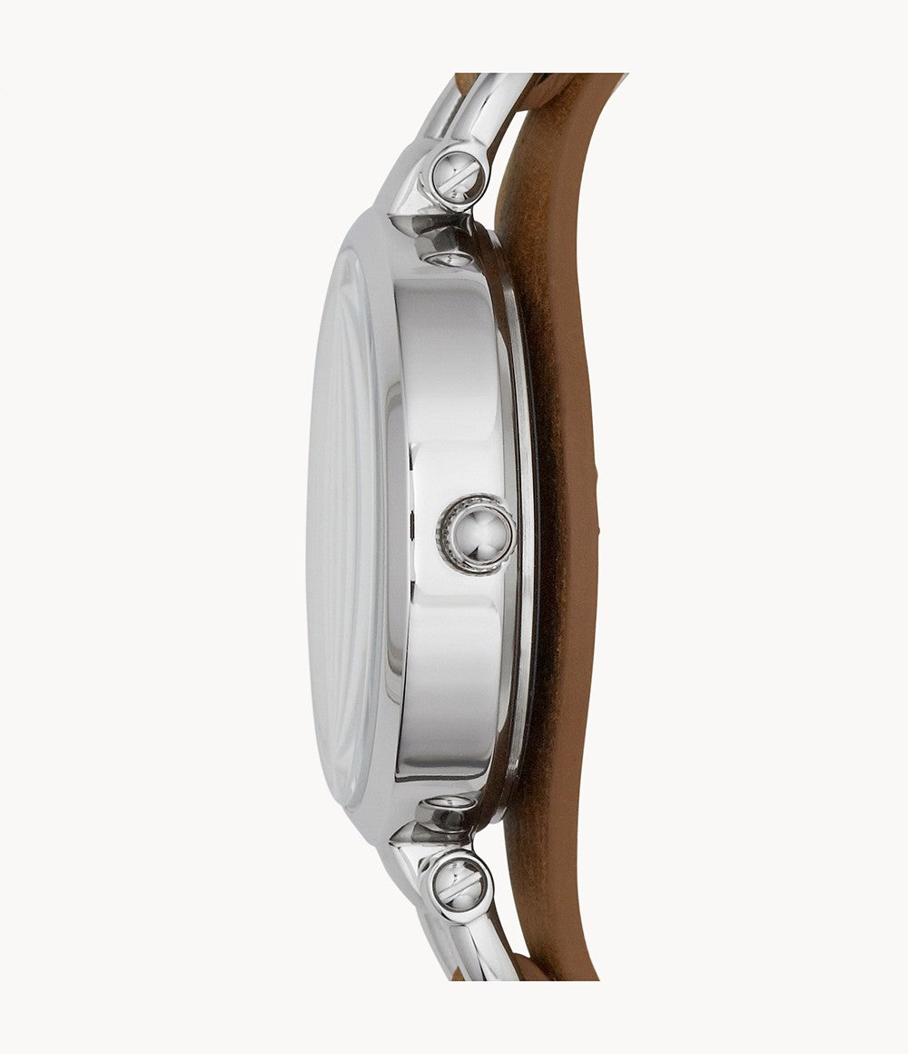 Women's Brown Leather Watch
