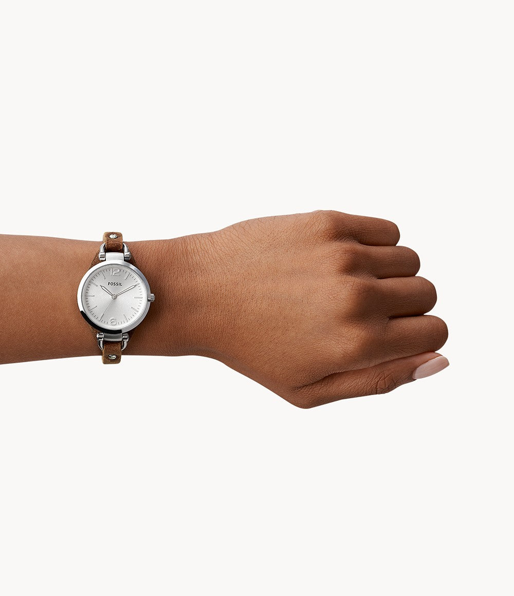 Women's Brown Leather Watch