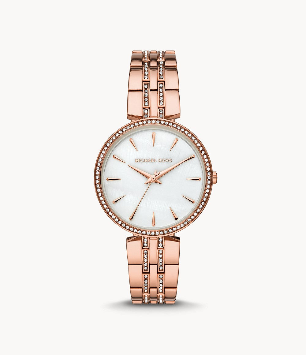 Women's Kors Three-Hand Rose Gold-Tone Alloy Watch