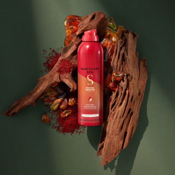 Sanctuary Spa Ruby Oud Natural Oils Ultra Rich Shower Burst 200ml