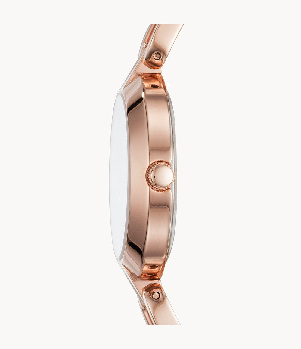 Women's Three-Hand Rose Gold-Tone Stainless Steel Watch