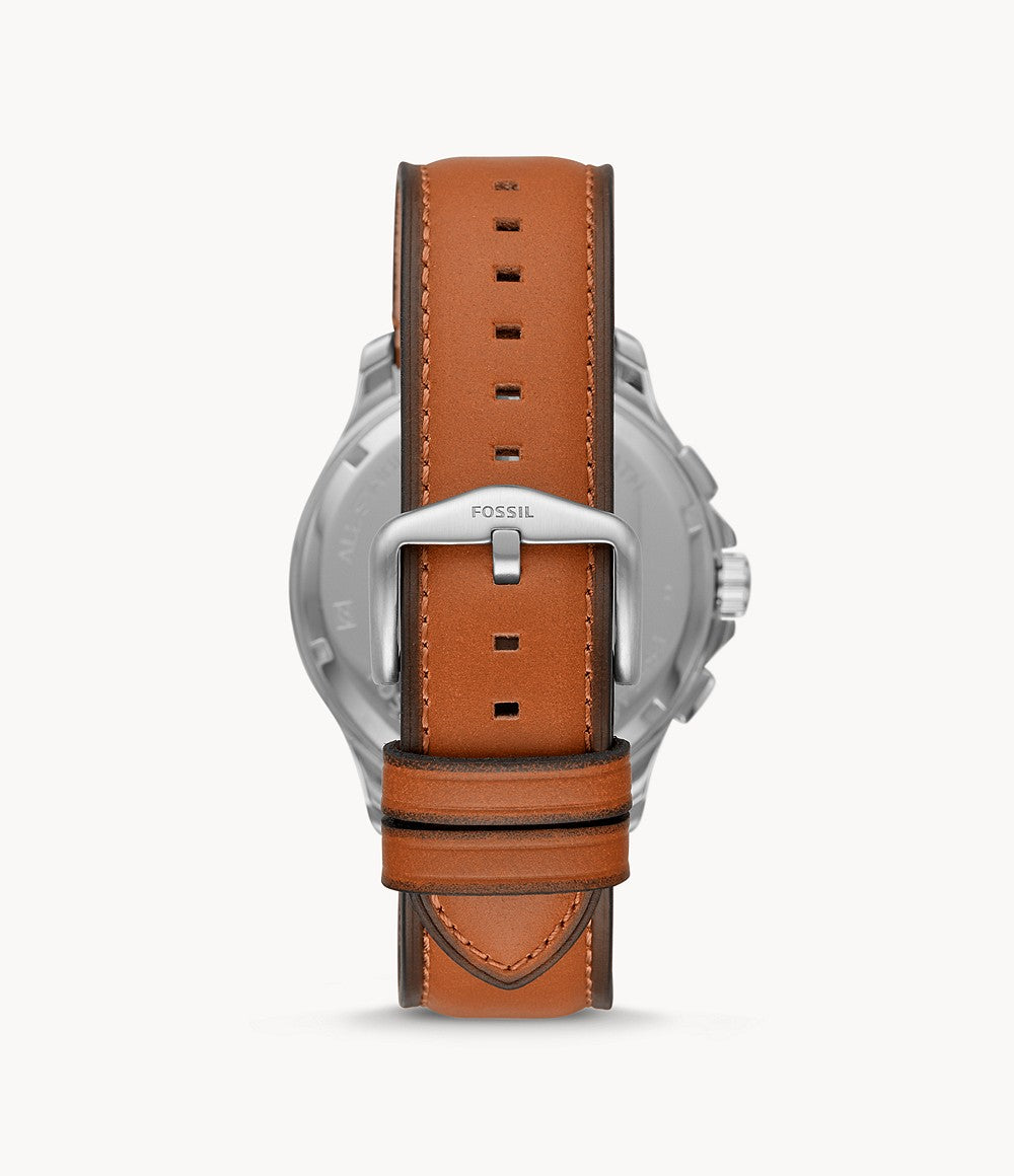 Chronograph Luggage Leather Watch