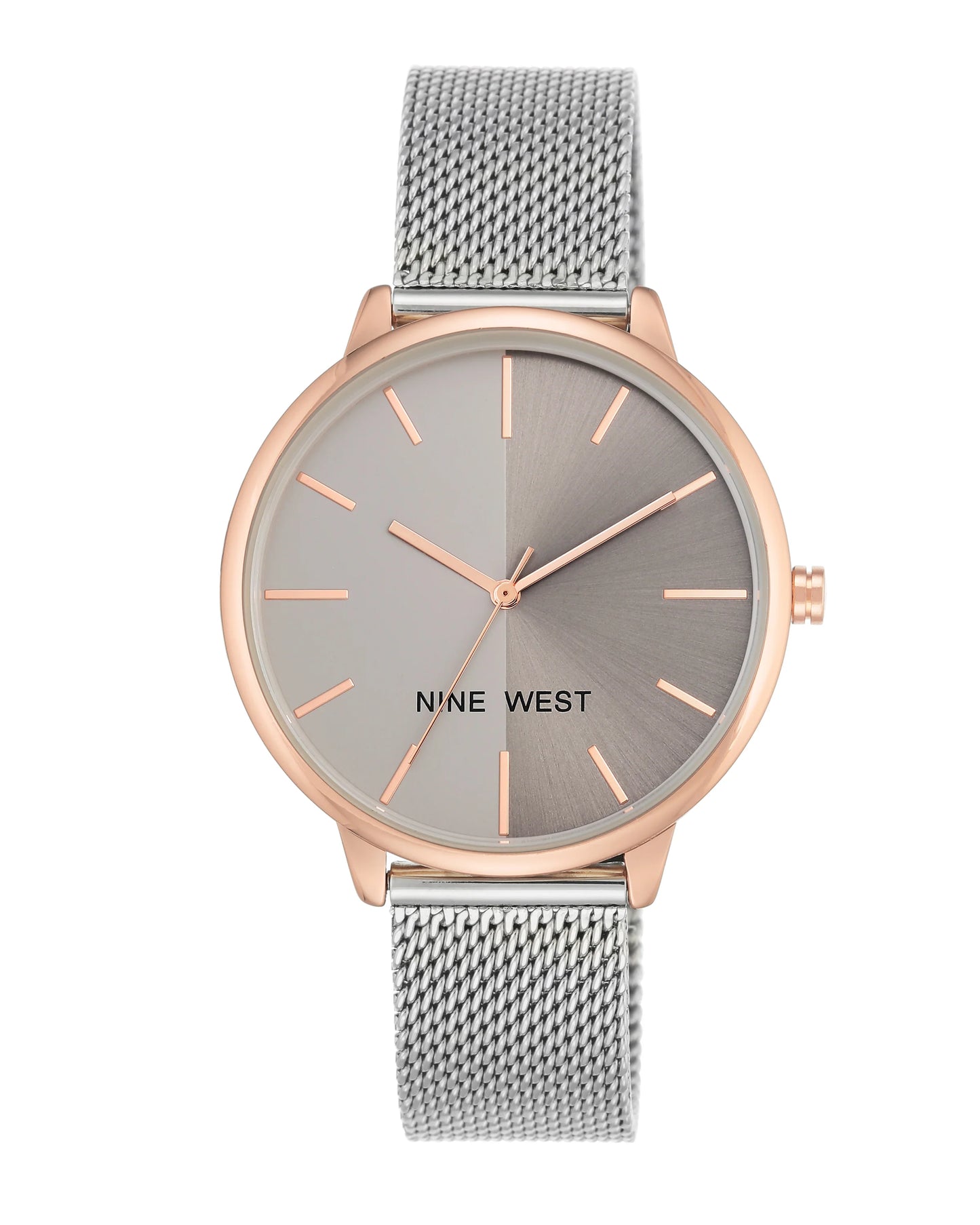 Mesh Bracelet Watch - Silver-Tone