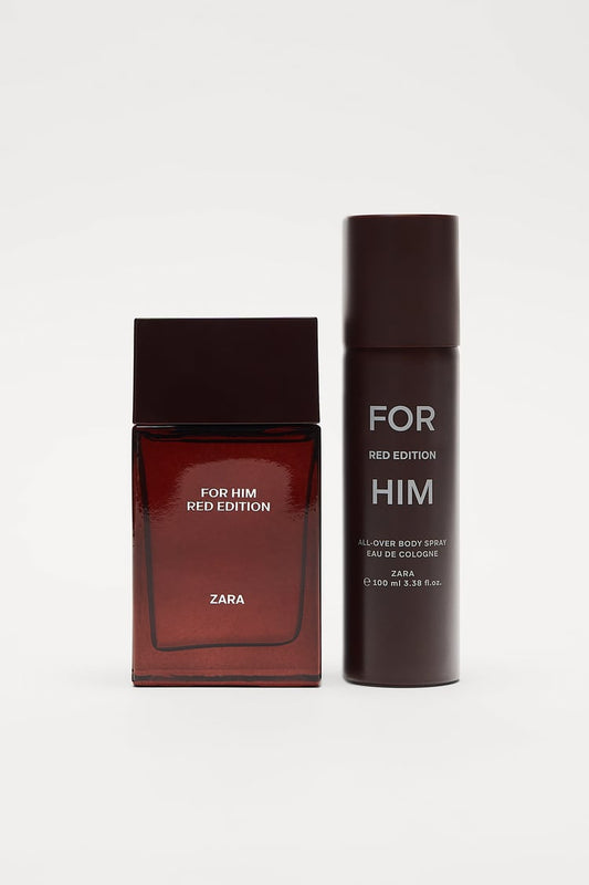 FOR HIM RED EDITION + ALL-OVER SPRAY 100ML EDP